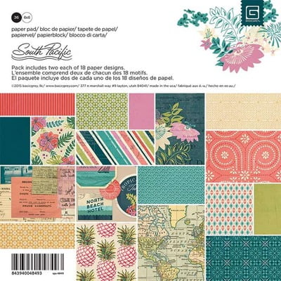 Paper Pad BasigGrey South Pacific Collection