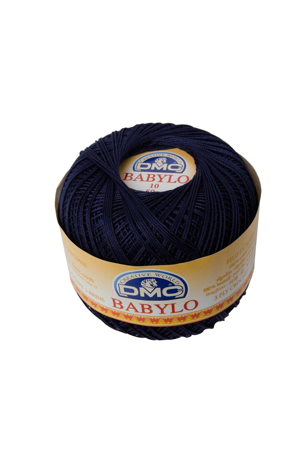 babylo filo di scozia DMC titolo 5 colore 823 blu