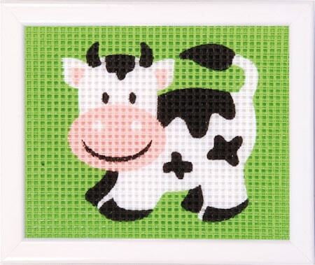 Mucca - Kit ricamo Bimbi Mucca - Kit ricamo Bimbi