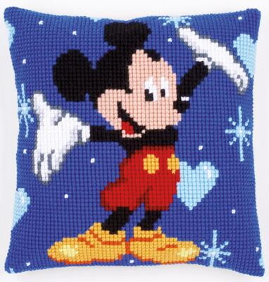 Cuscino Punto Croce Mickey Mouse