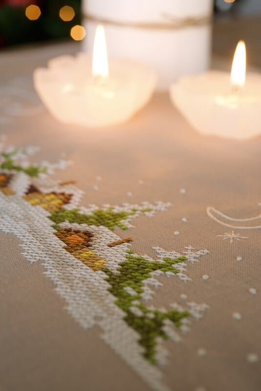 Tovaglia Paesaggio Bianco Natale 40x100 CM Tovaglia Paesaggio Bianco Natale 40x100 CM