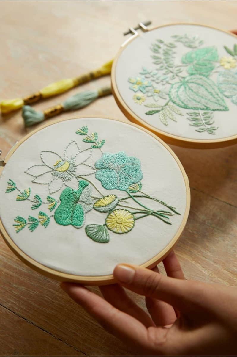 Giardino Acquatico Duo Kit ricamo - DMC Mindful Making Giardino Acquatico Duo Kit ricamo - DMC Mindful Making