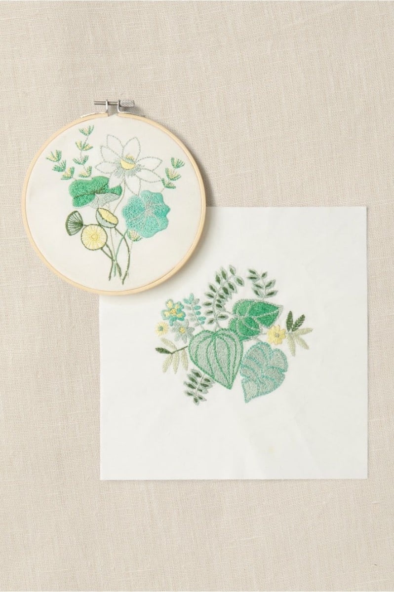 Giardino Acquatico Duo Kit ricamo - DMC Mindful Making Giardino Acquatico Duo Kit ricamo - DMC Mindful Making