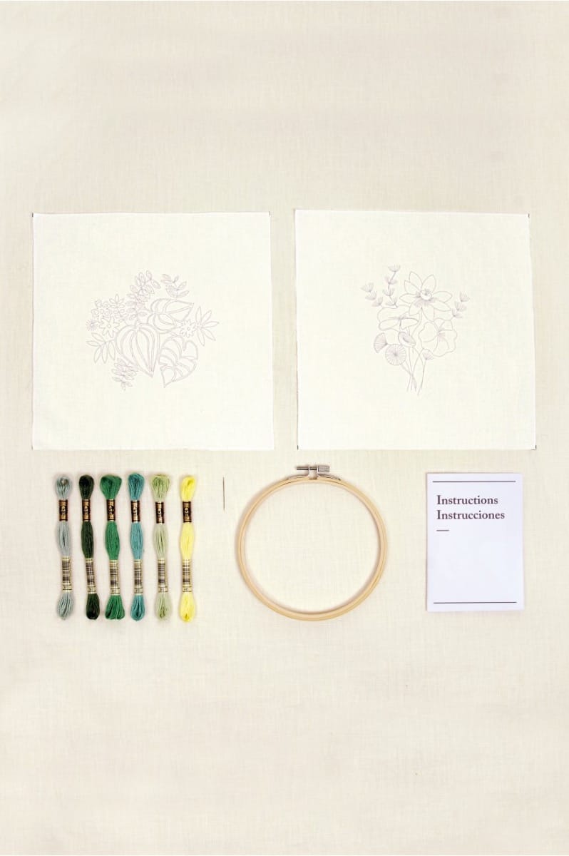 Giardino Acquatico Duo Kit ricamo - DMC Mindful Making Giardino Acquatico Duo Kit ricamo - DMC Mindful Making