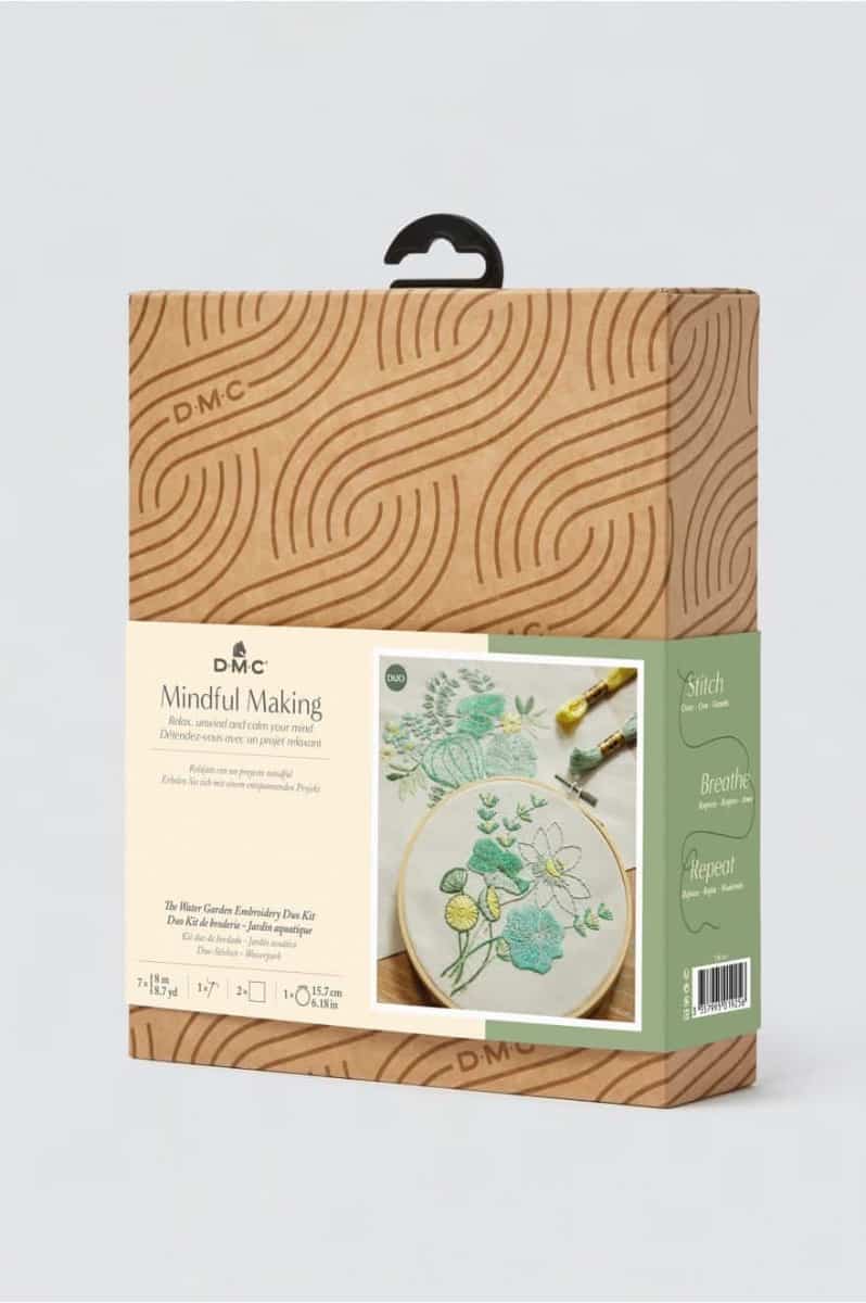 Giardino Acquatico Duo Kit ricamo - DMC Mindful Making Giardino Acquatico Duo Kit ricamo - DMC Mindful Making