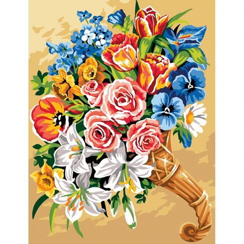 Cornucopia con fiori Cornucopia con fiori