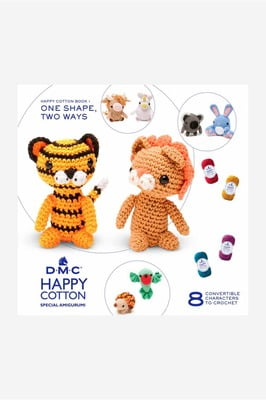 Amigurumi facili Libro di schemi DMC Happy Cotton nr. 1 8 Idee a uncinetto