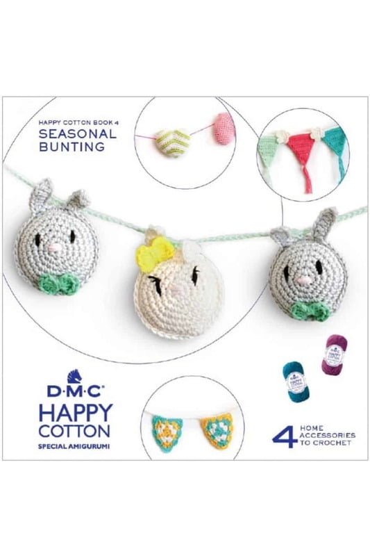 Amigurumi tutorial Libro di schemi DMC Happy Cotton nr. 4 4 Idee a uncinetto, 20454