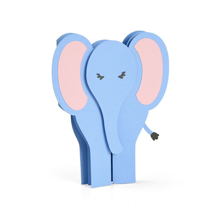 Thinlits - Fustella Biglietto Elefante Fold-A-Long Thinlits - Fustella Biglietto Elefante Fold-A-Long