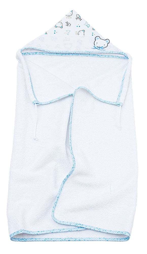 Collezione Baby Bear - Accappatoio a mantella in spugna con tela aida per punto croce Collezione Baby Bear - Accappatoio a mantella in spugna con tela aida per punto croce