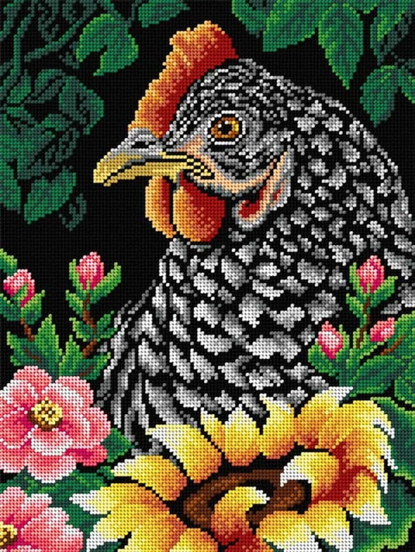 Gallo - Tela Mezzopunto da 30x40 cm