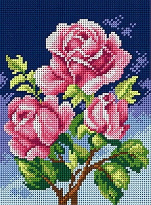 Kit Mezzopunto - Rose Rosse su Cielo Blu