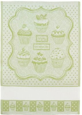 Asciugapiatti da ricamare serie Cupcake