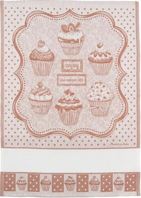 Asciugapiatti da ricamare serie Cupcake