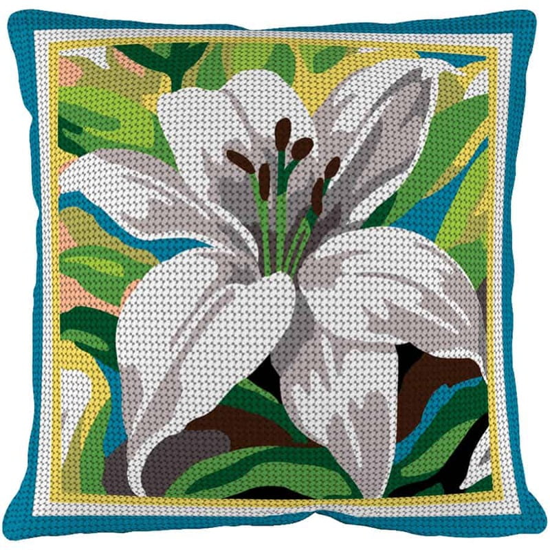 Kit cuscino mezzo punto con Lilium Kit cuscino mezzo punto con Lilium