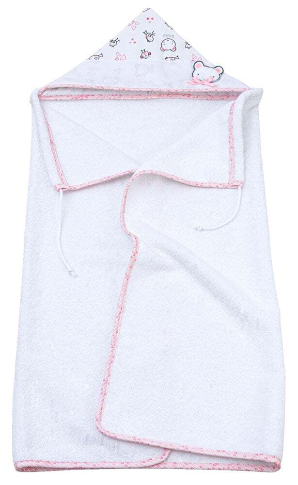 Collezione Baby Bear - Accappatoio a mantella in spugna con tela aida per punto croce Collezione Baby Bear - Accappatoio a mantella in spugna con tela aida per punto croce
