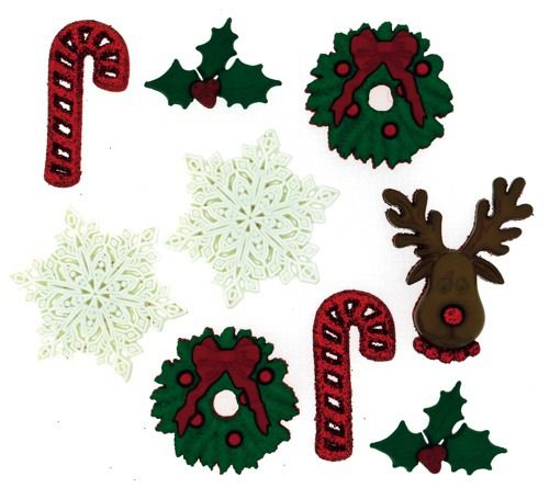 Bottoni Dress It Up Var. Deck The Halls, 12919
