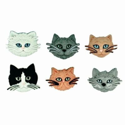 Bottoni Dress It Up Var. Fuzzy Felines, 12701