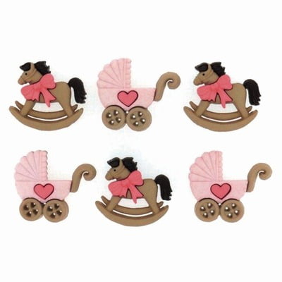 Bottoni Dress It Up Var. Horse & Buggy-Girl, 12686