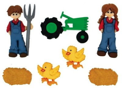 Bottoni Dress It Up Var. Down On The Farm, 12463