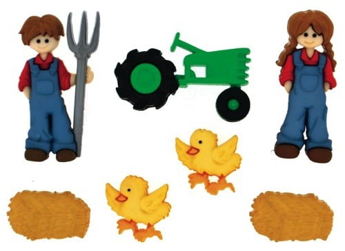 Bottoni Dress It Up Var. Down On The Farm, 12463