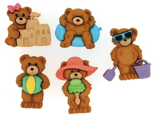 Bottoni Dress It Up Var. Summer Bears, 12454