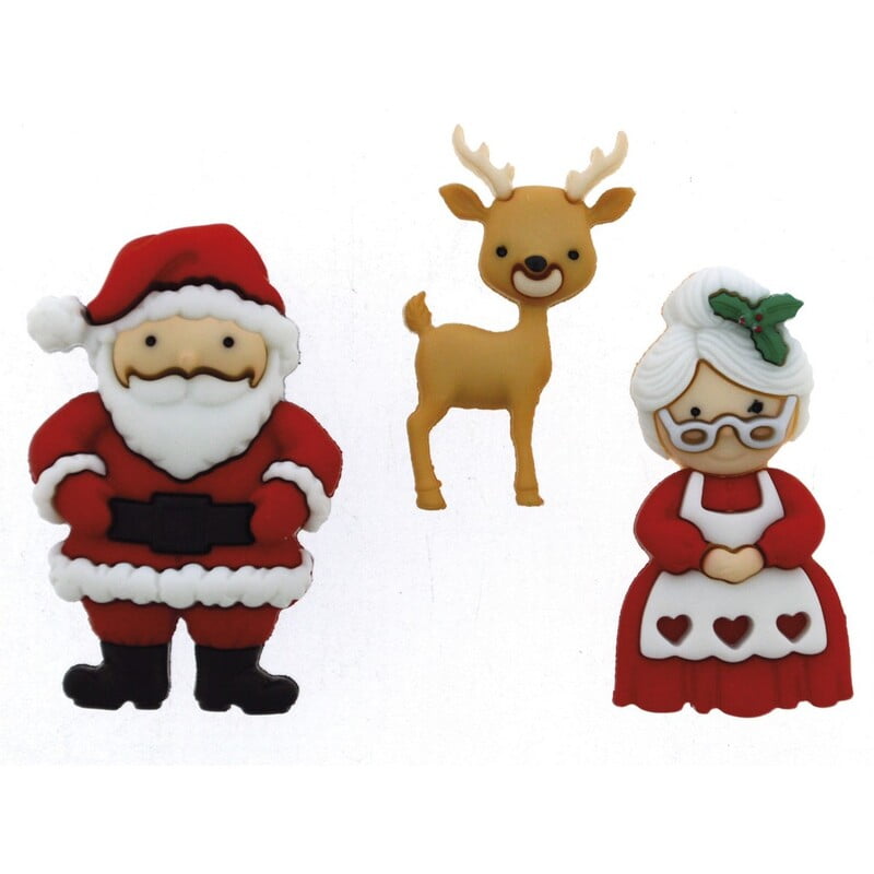 Bottoni Dress it Up - Mr. & Mrs. Claus