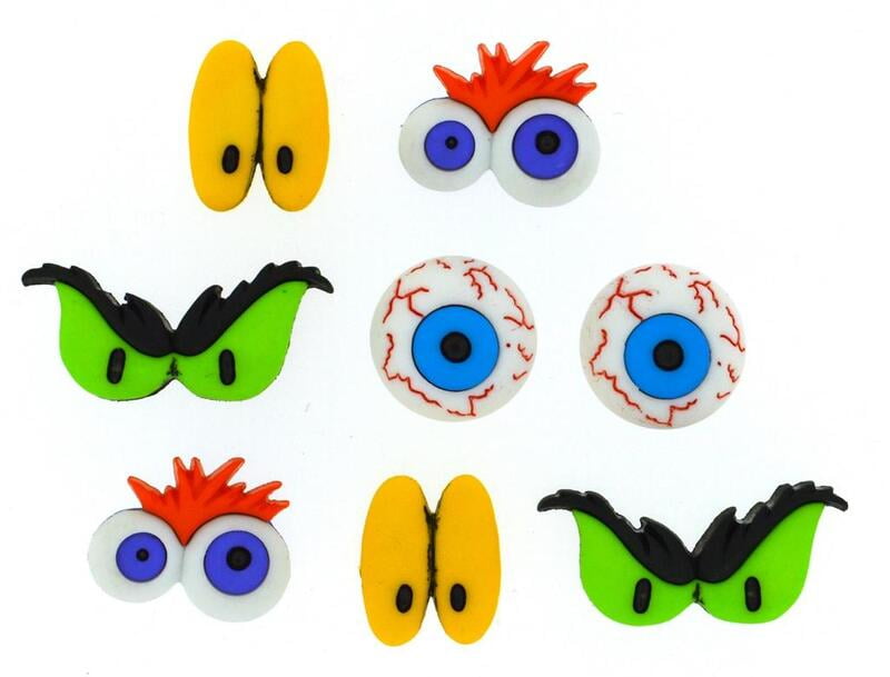 Bottoni Dress it Up Var. Monster Eyes