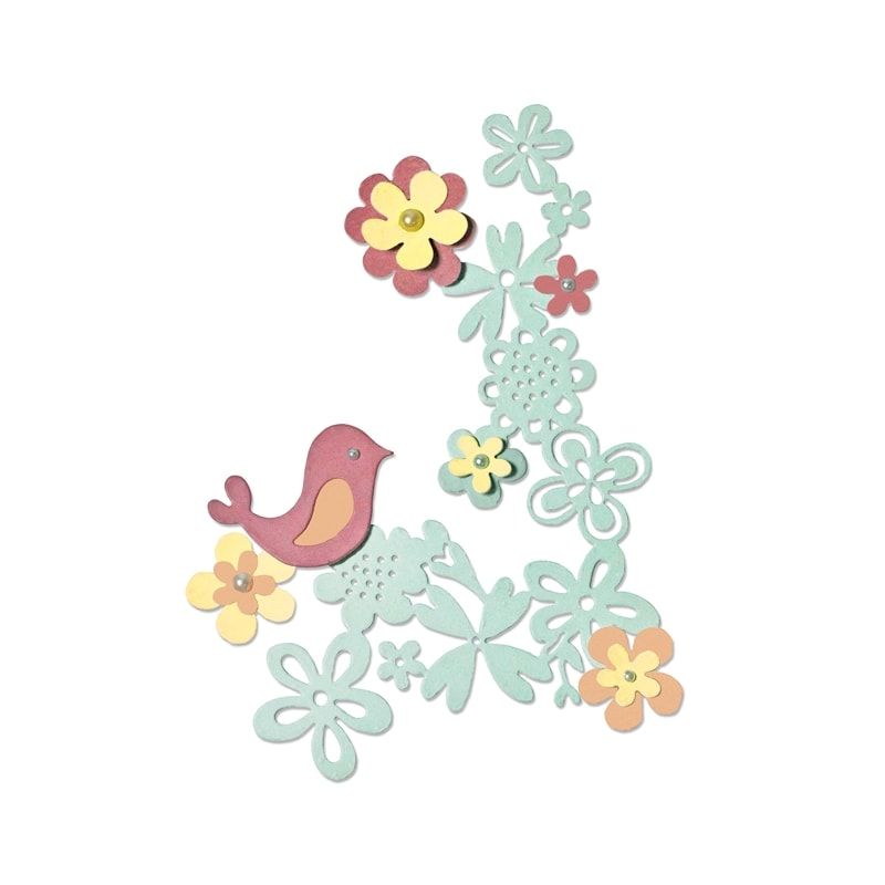 Fustella Thinlits Amore Floreale 6 pz, 13210 Fustella Thinlits Amore Floreale 6 pz, 13210
