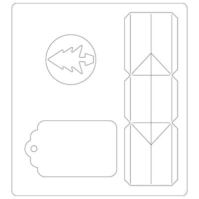 Scatolina e Targhetta Regalo di Natale - Fustella BigZ Sizzix