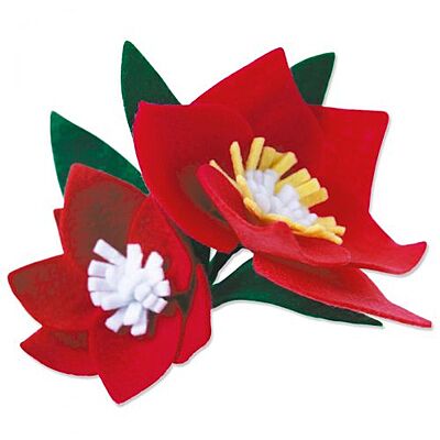 Fiori di Natale in 3D - Fustella Sizzix BigZ