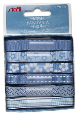 Nastrini fantasia assortiti 6 x 1 mt Nastrini fantasia assortiti 6 x 1 mt