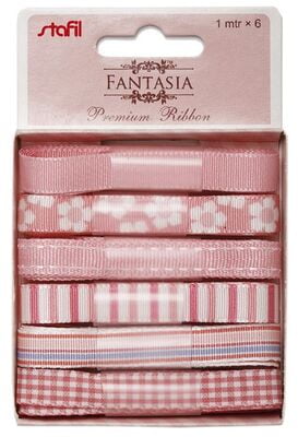 Nastrini fantasia assortiti 6 x 1 mt Nastrini fantasia assortiti 6 x 1 mt