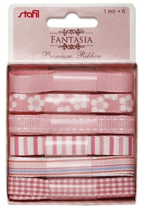 Nastrini fantasia assortiti 6 x 1 mt Nastrini fantasia assortiti 6 x 1 mt