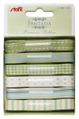 Nastrini fantasia assortiti 6 x 1 mt Nastrini fantasia assortiti 6 x 1 mt
