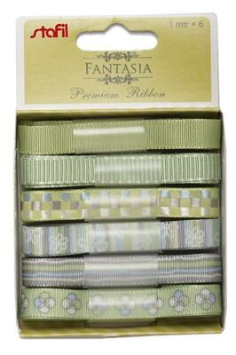 Nastrini fantasia assortiti 6 x 1 mt Nastrini fantasia assortiti 6 x 1 mt