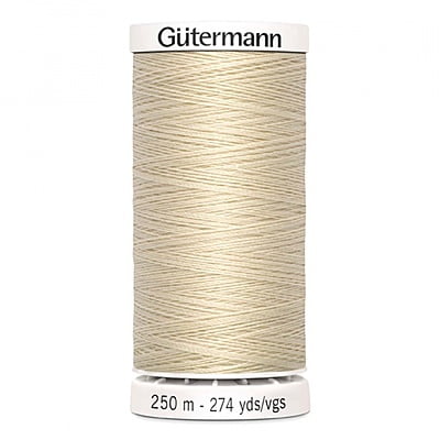 Filo Gutermann poliestere spoletta 250 mt Beige Chiaro 169