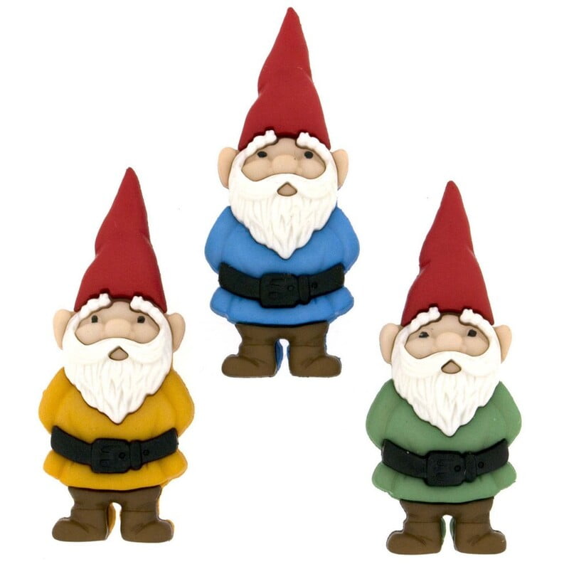 Bottoni Dress it Up - Garden Gnomes Bottoni Dress it Up - Garden Gnomes