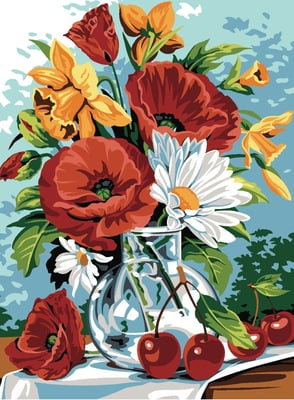 Vaso con fiori di stagione - La Primavera, 19491