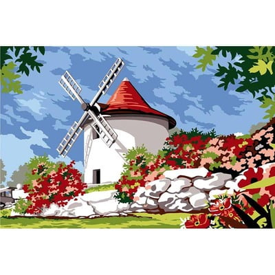 Al Vecchio Mulino - Tela prestampata da 30x40 cm