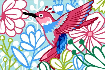 Serie Bird Style - Colibrì