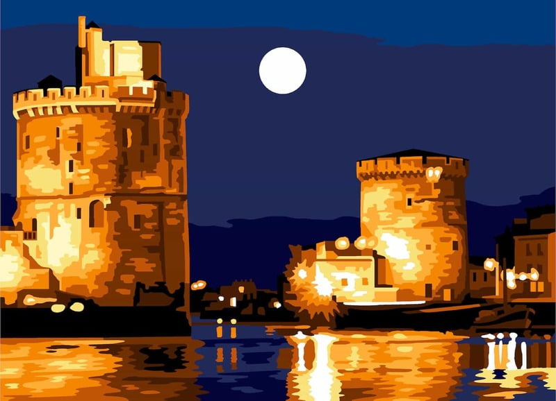 Le Rochelle - tela per ricamo a mezzopunto Le Rochelle - tela per ricamo a mezzopunto