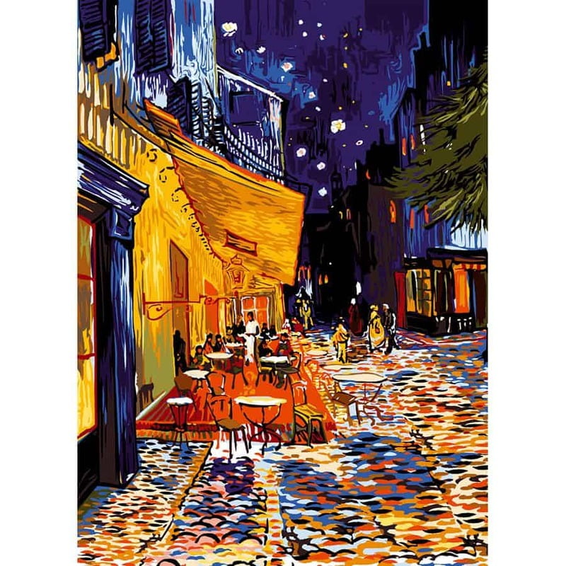 Van Gogh Cafè - Tela per mezzo punto Van Gogh Cafè - Tela per mezzo punto