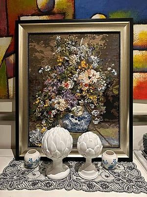 Le Bouquet - Quadro grande per ricamo a mezzopunto