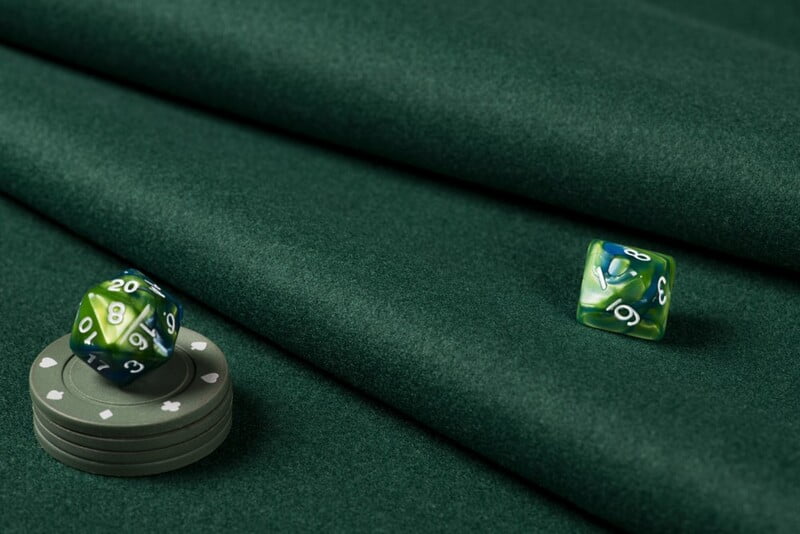 Panno verde per tavoli da gioco