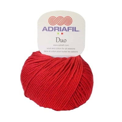 Dum Comfort - Filato in lana e cotone insieme Col. 53 Rosso