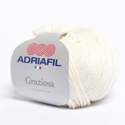 Graziosa - Filato in cotone e viscosa Col. 20 Bianco