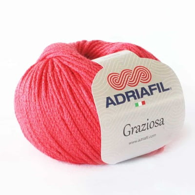 Graziosa - Filato in cotone e viscosa Col. 21 geranio