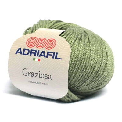 Graziosa - Filato in cotone e viscosa col. 27 militare