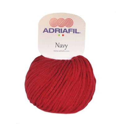 Navy - Cotone grande per ferri o uncinetto col. 60 rosso mattone